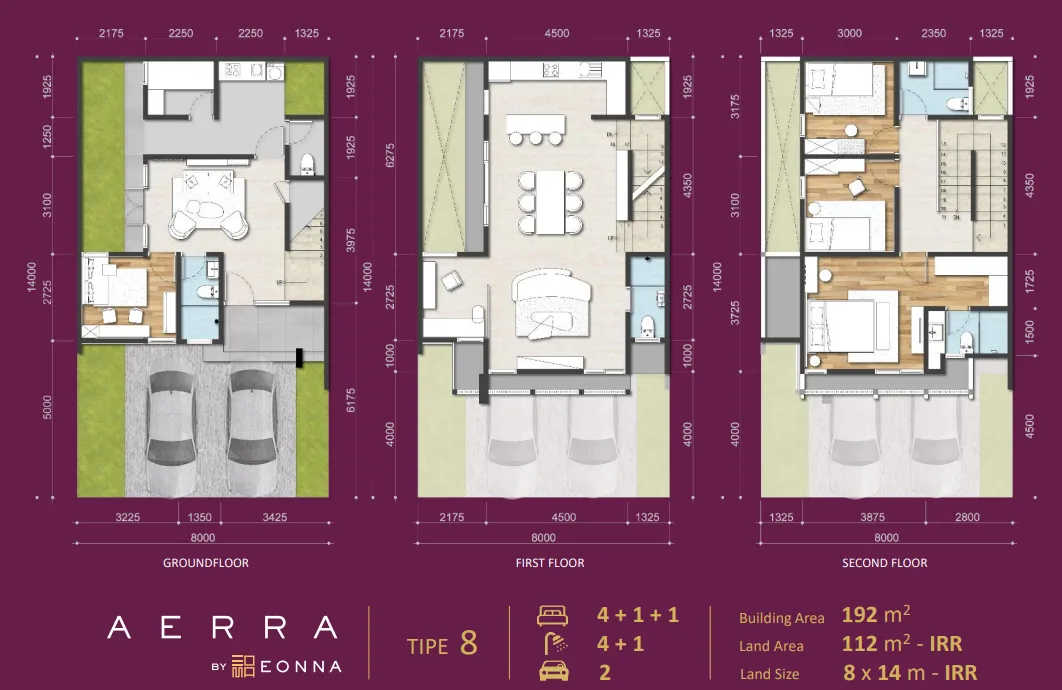 Floor plan for Type 8